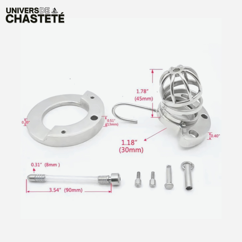 Cage de Chasteté Métal Homme Le Nichoir M – Image 2